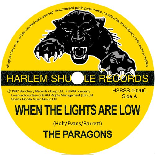 Reggae新品レコード】PARAGONS / WHEN THE LIGHTS ARE LOW：ザ・パラゴンズの傑作2曲を7インチ・シングルで500枚限定リリース!  : ディスクユニオン渋谷ジャズ/レアグルーヴ館