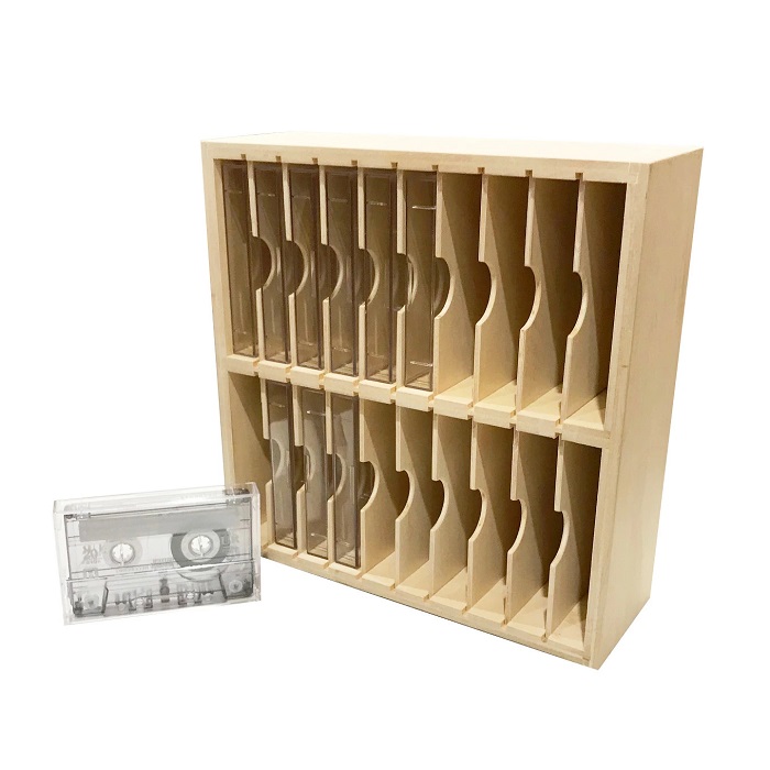 カセットテープラック(20本収納) / カセットテープ収納 / CD・レコード