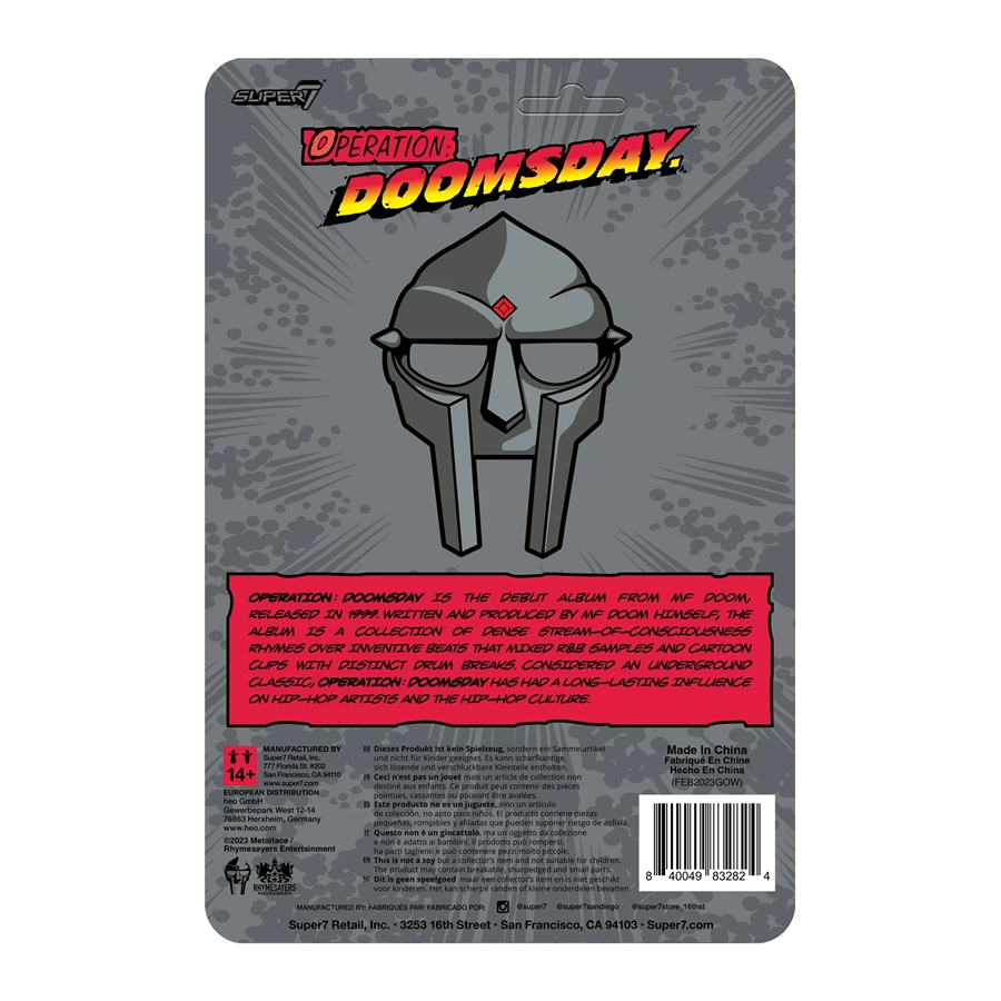 Super7 MF DOOM ReAction Figure Wave 1