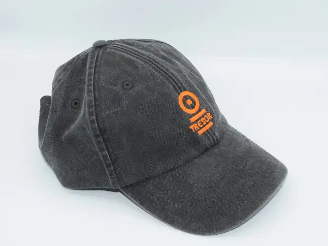 TRESOR Classic Cap Orange on Stone Washed