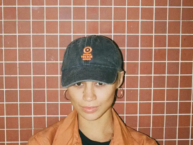 TRESOR Classic Cap Orange on Stone Washed