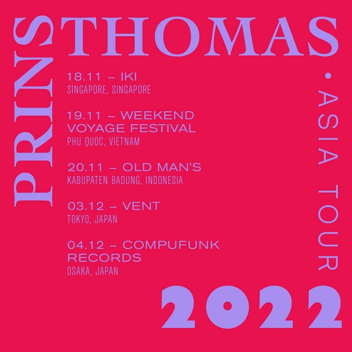 PRINS THOMAS JAPAN TOUR 2022｜ニュースu0026インフォメーション｜CLUB /  DANCE｜ディスクユニオン・オンラインショップ｜diskunion.net