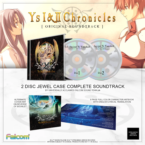 YS I & II CHRONICLES ORIGINAL SOUNDTRACK / Falcom Sound Team JDK