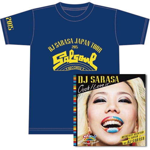 DJ SARASA a.k.a. Silverboombox / OOOH I LOVE IT (OFFICIALLY SELECTED & MIXED BY DJ SARASA)★ディスクユニオン限定T-SHIRTS付セットSサイズ