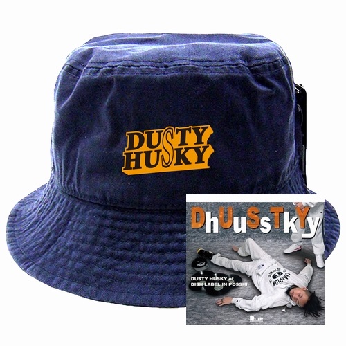 DUSTY HUSKY (from DINARY DELTA FORCE) / DhUuSsTkYy★ディスクユニオン限定バケットハット付セット"ネイビー"