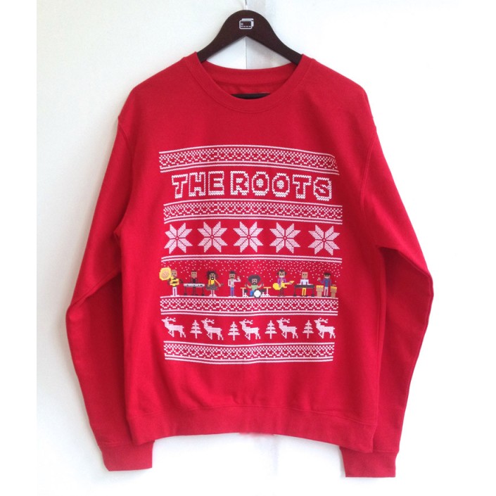 THE ROOTS (HIPHOP) / CREW HOLIDAY SWEATSHIRT (RED-S)