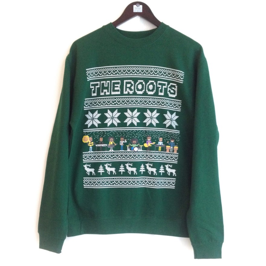 THE ROOTS (HIPHOP) / CREW HOLIDAY SWEATSHIRT (GREEN-S)