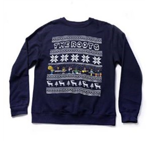 THE ROOTS (HIPHOP) / CREW HOLIDAY SWEATSHIRT (NAVY-M)