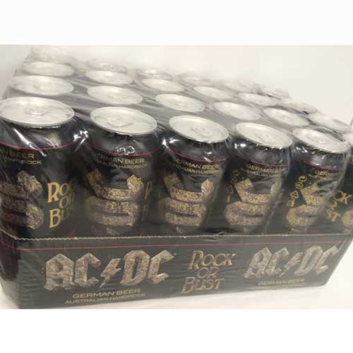 AC/DC / エーシー・ディーシー / ROCK OR BUST! PREMIUM BEER PINT CAN 24 PACK / AC/DC ラガービール24本(1ケース) 1本あたり600円(税込)