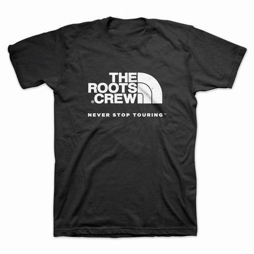 THE ROOTS (HIPHOP) / NEVER STOP TOURING T-SHIRT (BLACK - M) (T-SHIRT)