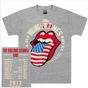 日本製 新品ローリングストーンズ2013 USツアー限定50周年記念TシャツM 