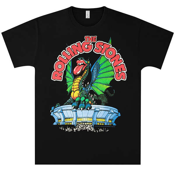 ROLLING STONES DRAGON TONGUE BLACK T-SHIRT (S)/ROLLING STONES ...