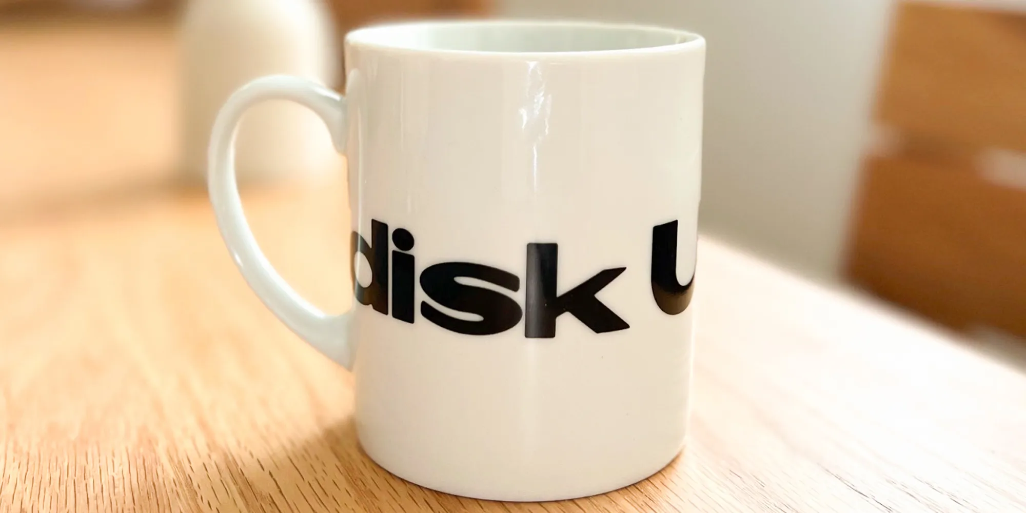 ちょっとしたギフトにも。diskunionのロゴ入りマグカップ