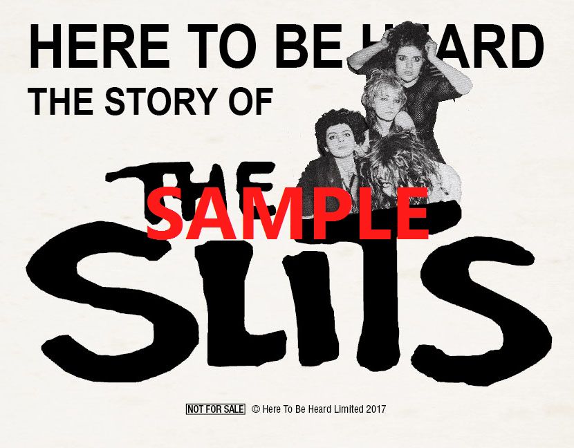 ザ・スリッツ:ヒア・トゥ・ビー・ハード/SLITS/スリッツ/特典:非売品