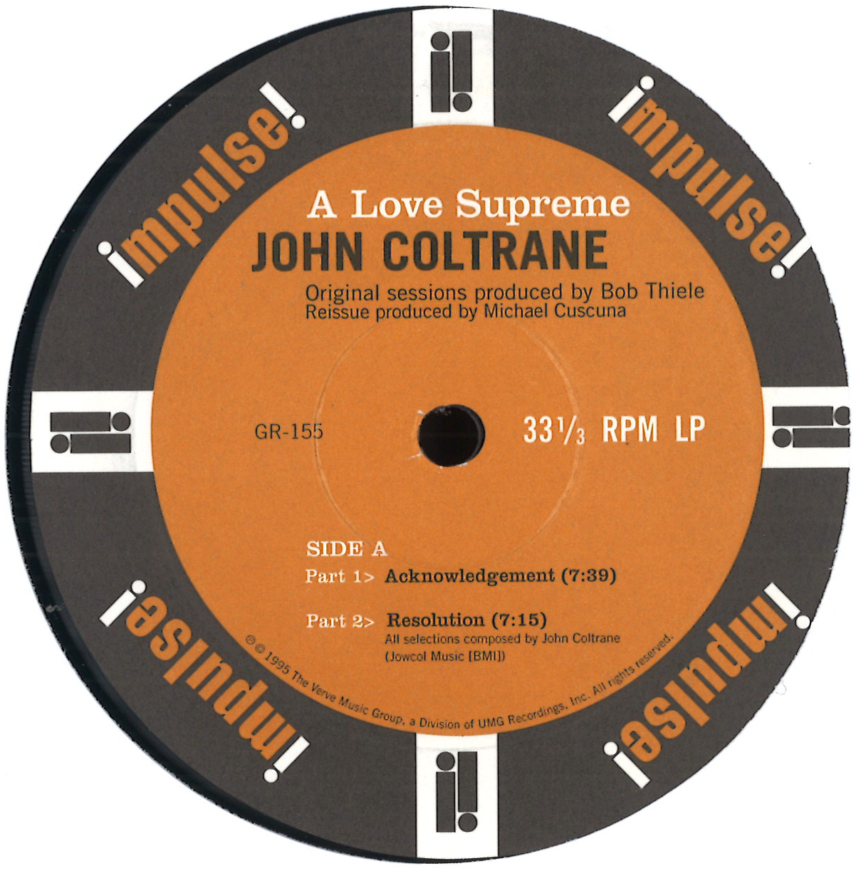 Love Supreme(LP/200g)/JOHN COLTRANE/ジョン・コルトレーン｜JAZZ
