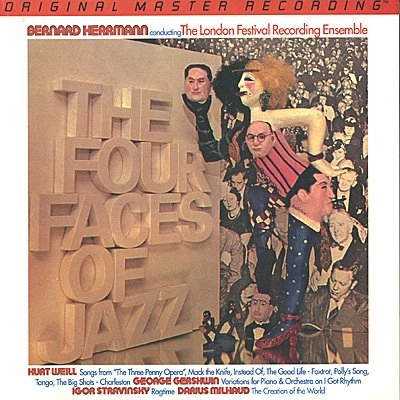 BERNARD HERRMANN / バーナード・ハーマン / FOUR FACES OF JAZZ-WEILL,GERSHWIN,STRAVINSKY&MILHAUD(LP/LTD) / FOUR FACES OF JAZZ