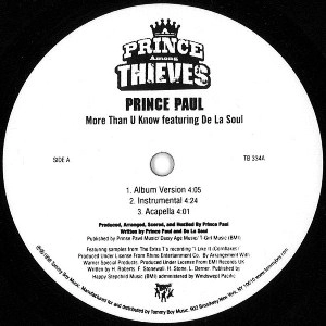 PRINCE PAUL / プリンス・ポール / MORE THAN U KNOW