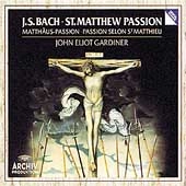 JOHN ELIOT GARDINER / ジョン・エリオット・ガーディナー / BACH:ST.MATTHEW PASSION