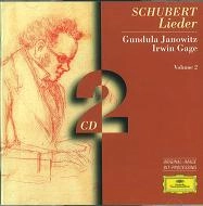 GUNDULA JANOWITZ / グンドゥラ・ヤノヴィッツ / SCHUBERT: LIEDER VOLUME 2