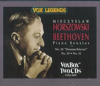 MIECZYSLAW HORSZOWSKI  / ミェチスワフ・ホルショフスキ / BEETHOVEN: PIANO SONATAS NO.29/30/32