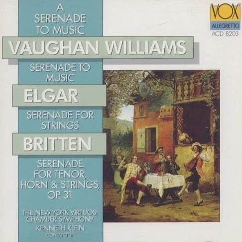 KENNETH KLEIN / ケネス・クライン / V-WILLIAMS,ELGAR & BRITTEN: SERENADES