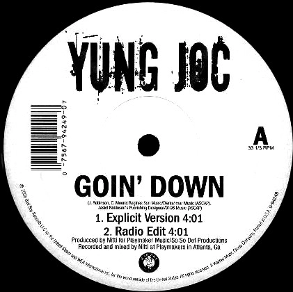 YUNG JOC / ヤング・ジョック / GOIN'DOWN