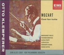 OTTO KLEMPERER / オットー・クレンペラー / MOZART;COSI FAN TUTTE-COMPLETE