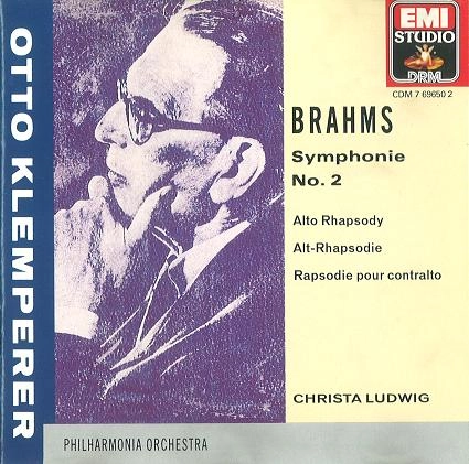 OTTO KLEMPERER / オットー・クレンペラー / ブラームス:交響曲第2番ニ長調 / BRAHMS: SYMPHONY NO.2