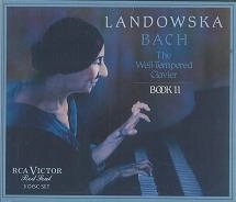 WANDA LANDOWSKA / ワンダ・ランドフスカ / BACH: WELL TEMPERED CLAVIER BOOK 2