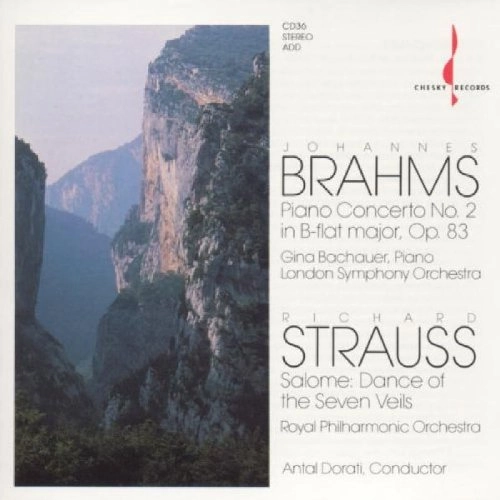 GINA BACHAUER / ジーナ・バッカウアー / "BRAHMS: PIANO CONCERTO NO.2, ETC"