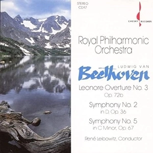 RENE LEIBOWITZ / ルネ・レイボヴィッツ / BEETHOVEN: SYMPHONY NO.2 & 5 / LEONORE OVERTURE NO.3