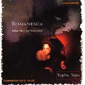 SOPHIE YATES / ソフィー・イェーツ / Romanesca - Italian Music for Harpsichord 