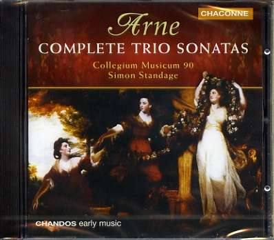 SIMON STANDAGE / サイモン・スタンデイジ / ARNE:TRIO SONATAS COMPLETE