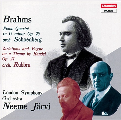 DETROIT SO/JARVI / BRAHMS: PIANO QUARTET (ARR: SCHOENBERG) / HANDEL VARIATIONS (ARR; E.RUBBRA)