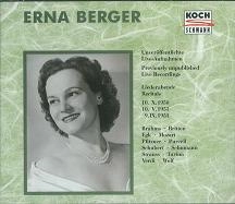 ERNA BERGER / エルナ・ベルガー / PREVIOUSLY UNPUBLISHED LIVE RE