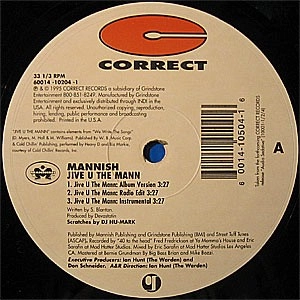 MANNISH / JIVE U THE MANN