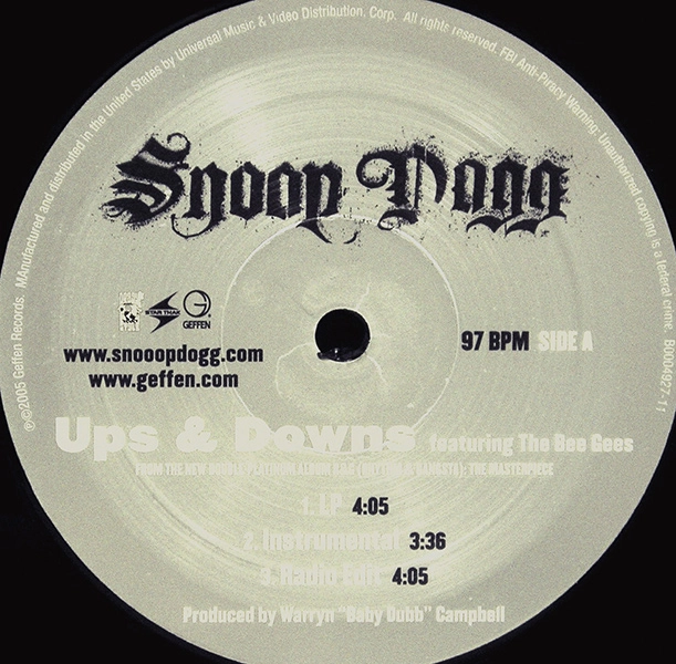 SNOOP DOGG (SNOOP DOGGY DOG) / スヌープ・ドッグ / UPS & DOWNS