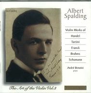 ALBERT SPALDING / アルバート・スポルディング / ART OF VIOLIN 3