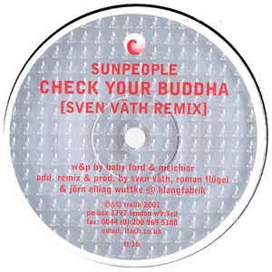 SUNPEOPLE / CHECK YOUR BUDDHA