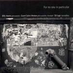 BILLY MARTIN / ビリー・マーティン / FOR NO ONE IN PARTICULAR