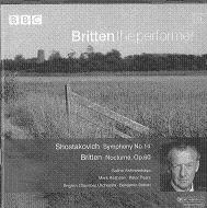 BENJAMIN BRITTEN / ベンジャミン・ブリテン / SHOSTAKOVICH: SYMPHONY NO.14