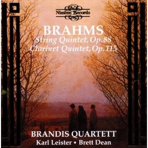 BRANDIS STRING QUARTETT / ブランディス弦楽四重奏団 / ブラームス:弦楽四重奏曲/クラリネット五重奏曲 / BRAHMS:STRING QUINTET OP88/CLARINET Q