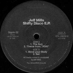 JEFF MILLS / ジェフ・ミルズ / SHIFTY DISCO EP