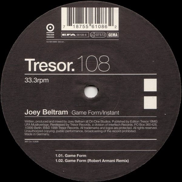 JOEY BELTRAM / ジョーイ・ベルトラム / GAME FORM