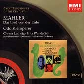 OTTO KLEMPERER / オットー・クレンペラー / マーラー:「大地の歌」 / Mahler: Das Lied von der Erde 