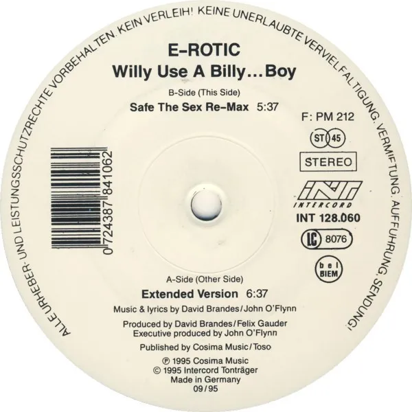 E-ROTIC / WILLY USE A BILLY-BOY