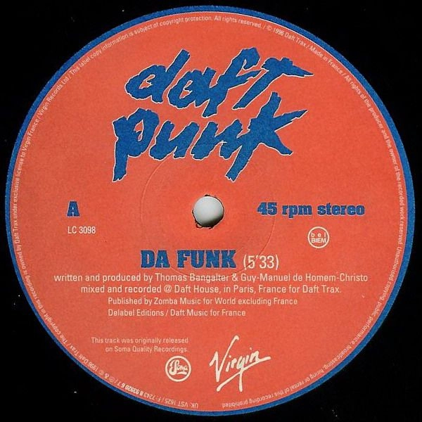 DAFT PUNK / ダフト・パンク / DA FUNK/MUSIQUE - FRANCE