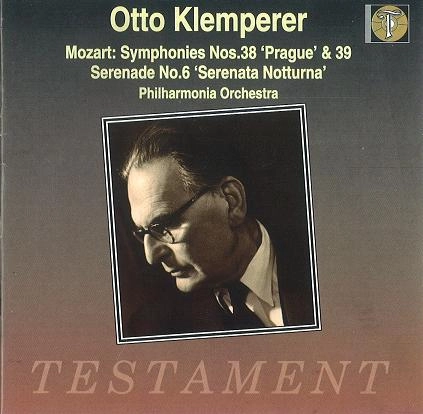 OTTO KLEMPERER / オットー・クレンペラー / MOZART:SYMPHONIES NOS38&39