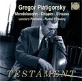 GREGOR PIATIGORSKY / グレゴール・ピアティゴルスキー / MENDELSSOHN: CELLO SONATA