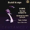 RUDOLF KEMPE / ルドルフ・ケンペ / BRAHMS: SYMPHONIES 1-4